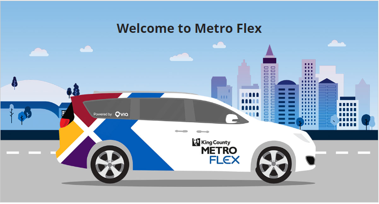 The King County Metro Flex van: Bringing flexible transit solutions to Sammamish.