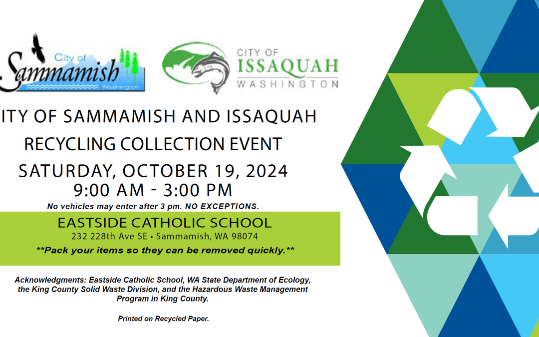 Everything You Need to Know About the Upcoming Recycling Event in Sammamish